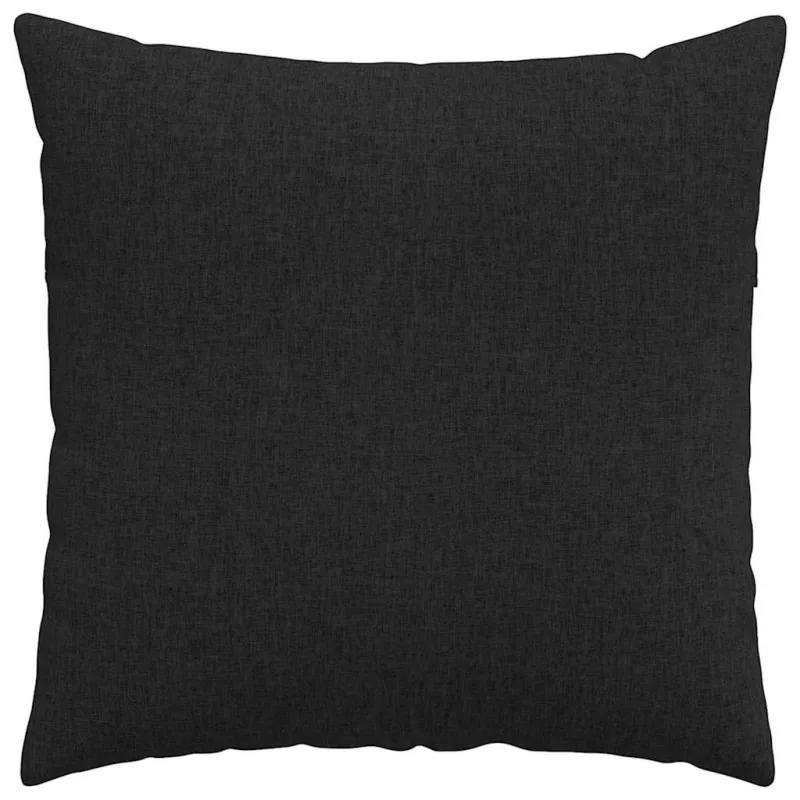 Sofa Pagalvės 2 pcs Juoda 80 x 80 cm audinys