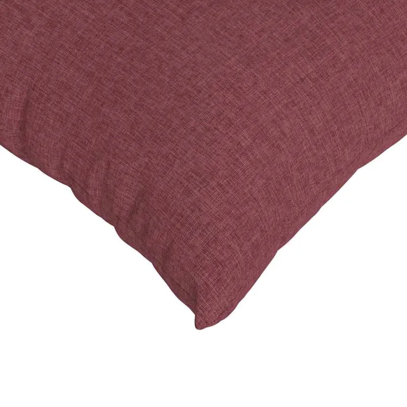 Sofa Pagalvės 2 pcs Vyno raudona 80 x 80 cm audinys