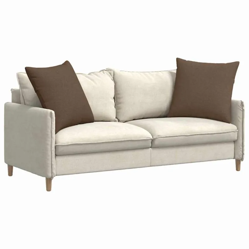 Sofa Pagalvės 2 pcs Ruda 80 x 80 cm audinys
