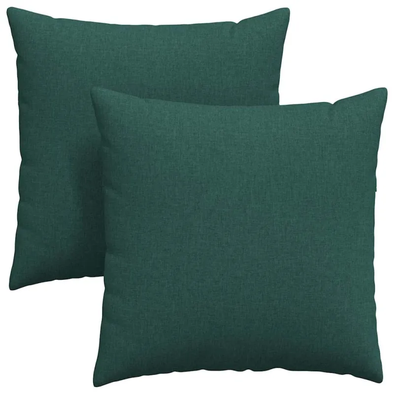 Sofa Pagalvės 2 pcs Tamsiai žalia 80 x 80 cm audinys