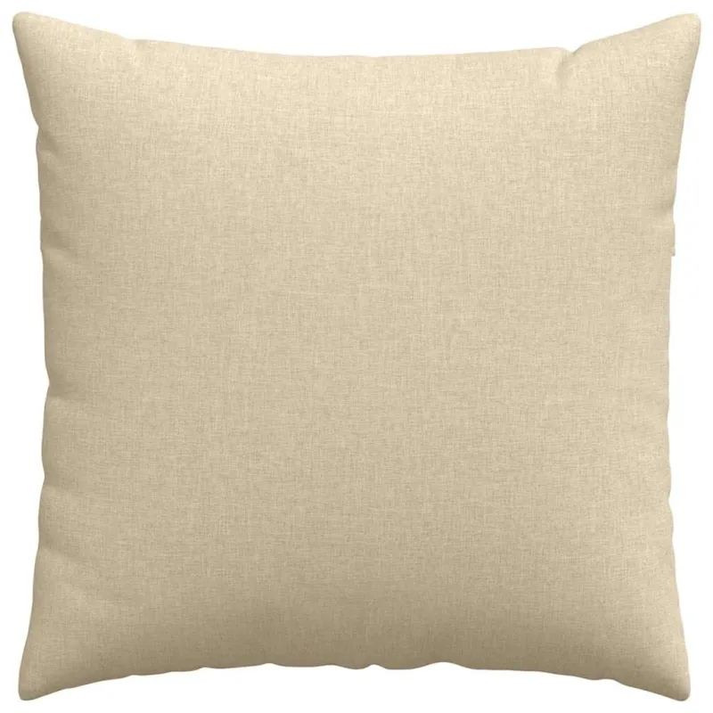 Sofa Pagalvės 2 pcs Kreminė 80 x 80 cm audinys