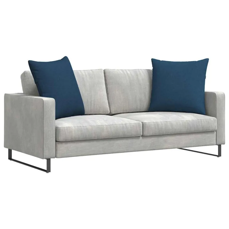 Sofa Pagalvės 2 pcs Mėlyna 80 x 80 cm audinys