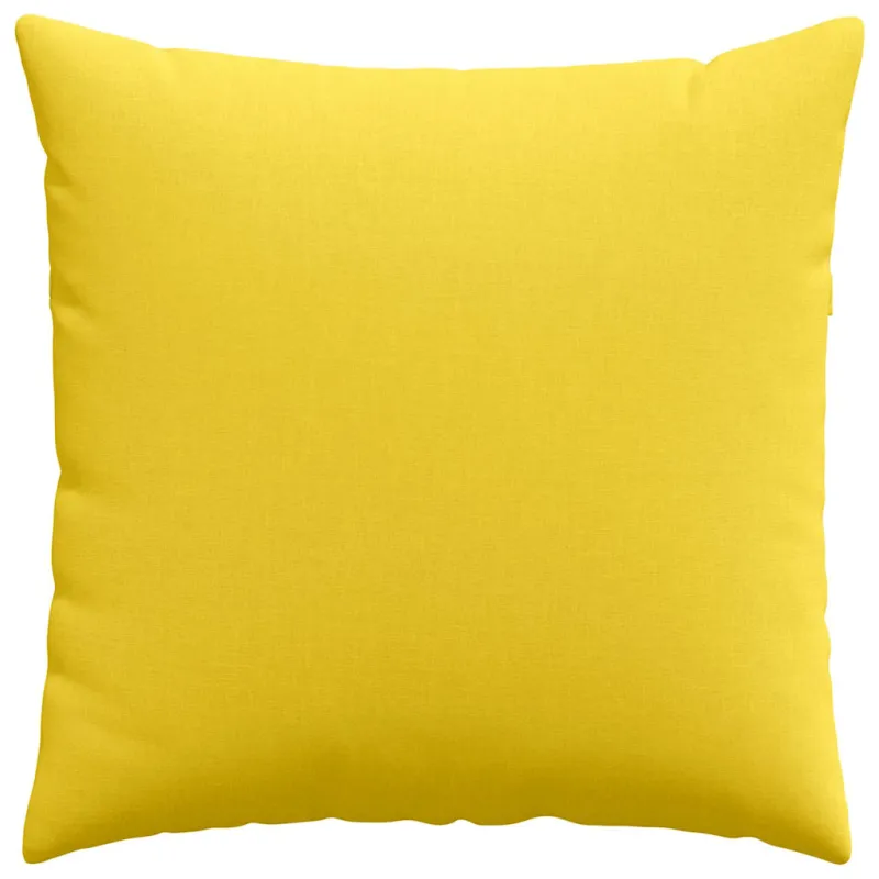 Sofa Pagalvės 2 pcs Šviesi geltona 80 x 80 cm audinys