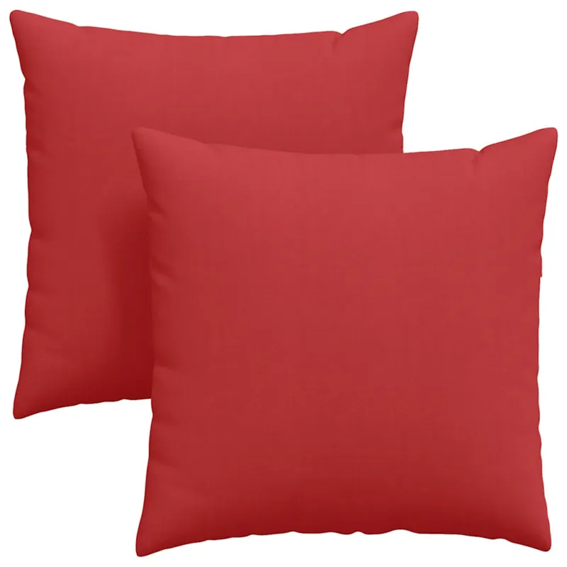 Sofa Pagalvės 2 pcs Raudona 80 x 80 cm audinys