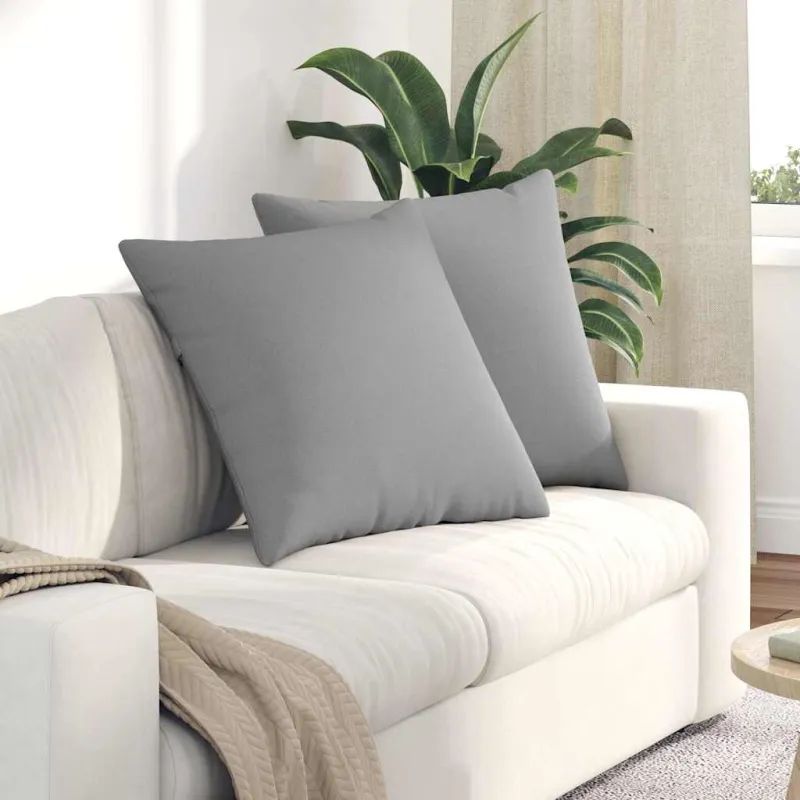 Sofa Pagalvės 2 pcs Debesų pilka 80 x 80 cm audinys