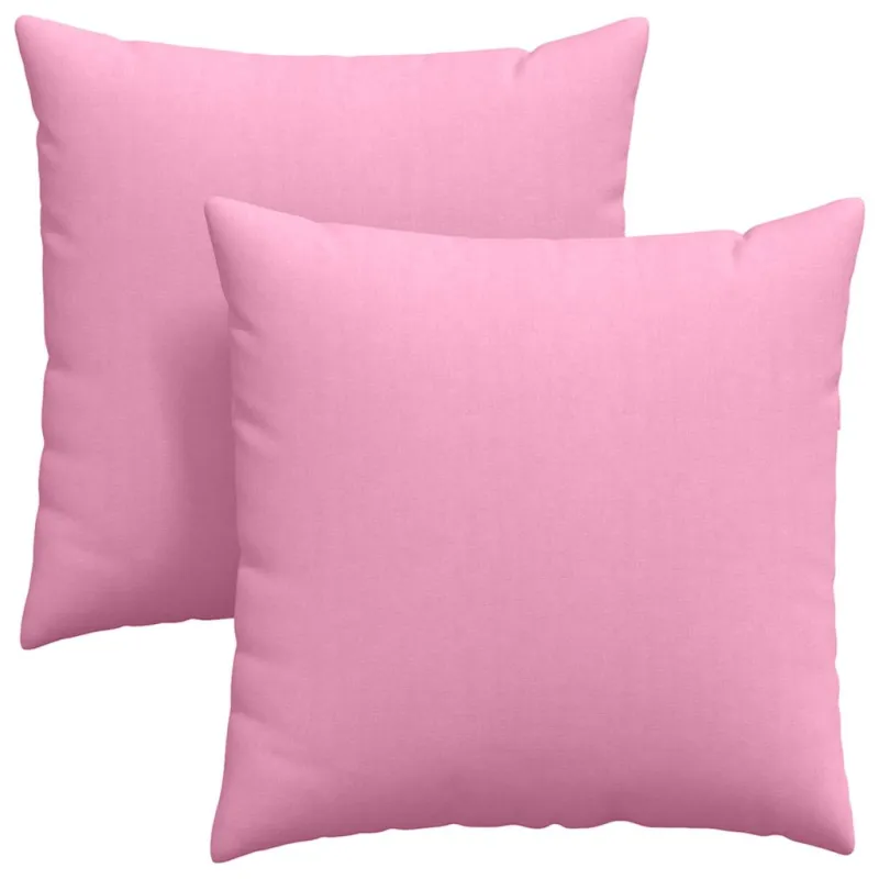 Sofa Pagalvės 2 pcs Rožinė 80 x 80 cm audinys