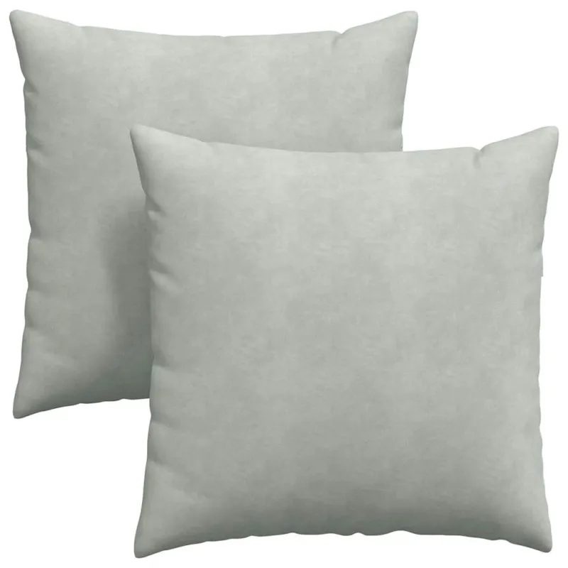Sofa Pagalvės 2 pcs Šviesiai pilka 80 x 80 cm