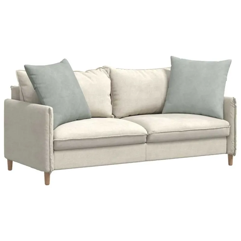 Sofa Pagalvės 2 pcs Šviesiai pilka 80 x 80 cm
