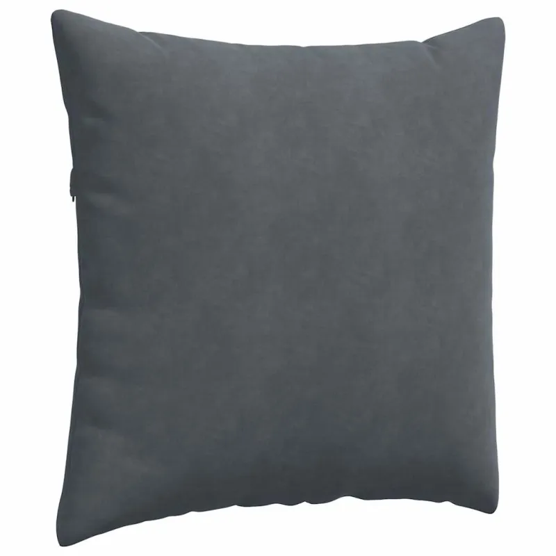 Sofa Pagalvės 2 pcs Tamsiai pilka 80 x 80 cm Kordūrinis audinys