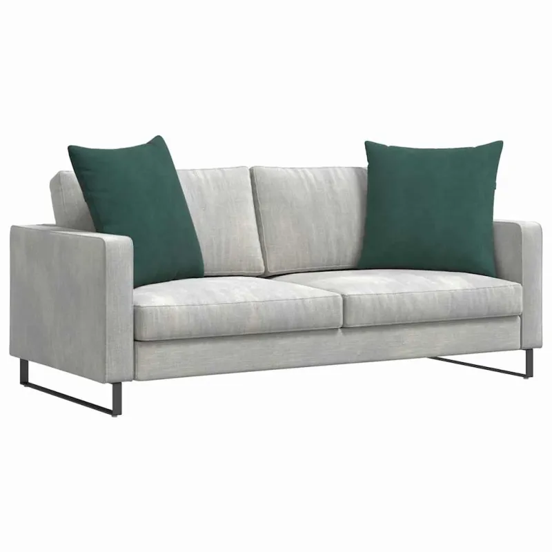Sofa Pagalvės 2 pcs Tamsiai žalia 80 x 80 cm Kordūrinis audinys