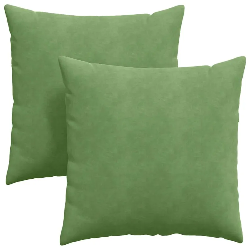 Sofa Pagalvės 2 pcs Šviesiai žalia 80 x 80 cm