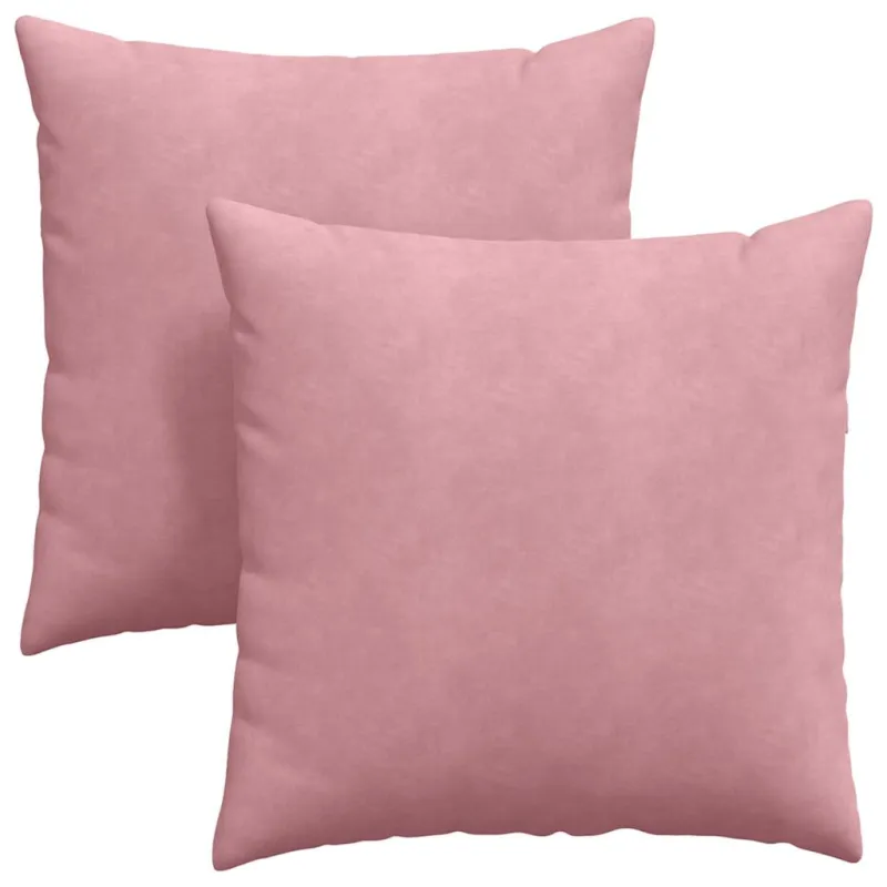 Sofa Pagalvės 2 pcs Rožinė 80 x 80 cm Kordūrinis audinys
