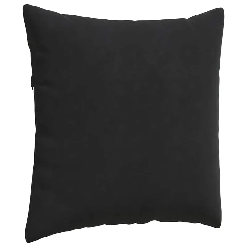 Sofa Pagalvės 2 pcs Juoda 80 x 80 cm Kordūrinis audinys