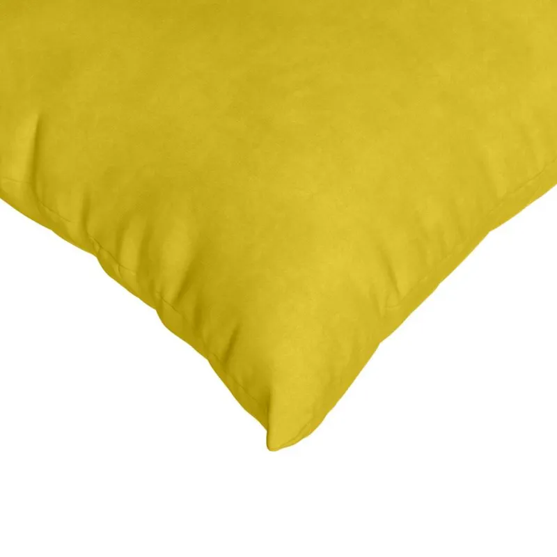 Sofa Pagalvės 2 pcs Geltona 80 x 80 cm Kordūrinis audinys