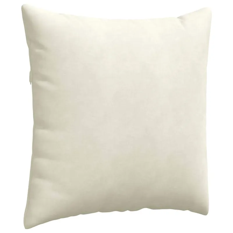Sofa Pagalvės 2 pcs Kreminė 80 x 80 cm Kordūrinis audinys
