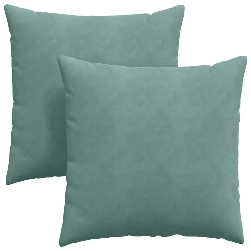 Sofa Pagalvės 2 pcs Jūrinė žalia 80 x 80 cm Kordūrinis audinys