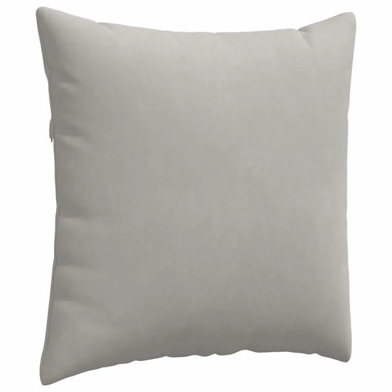 Sofa Pagalvės 2 pcs Šviesiai pilka 80 x 80 cm audinys