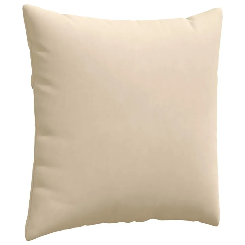 Sofa Pagalvės 2 pcs Kreminė 80 x 80 cm audinys