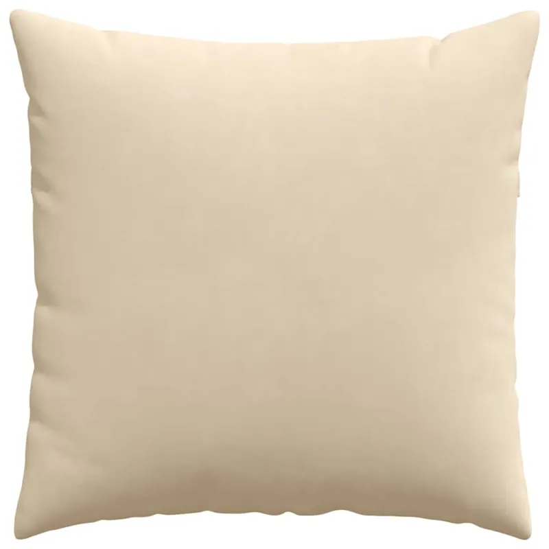 Sofa Pagalvės 2 pcs Kreminė 80 x 80 cm audinys