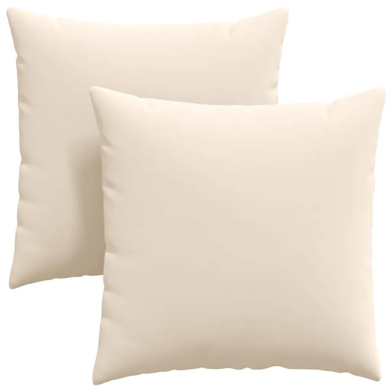 Sofa Pagalvės 2 pcs Smėlio 80 x 80 cm audinys