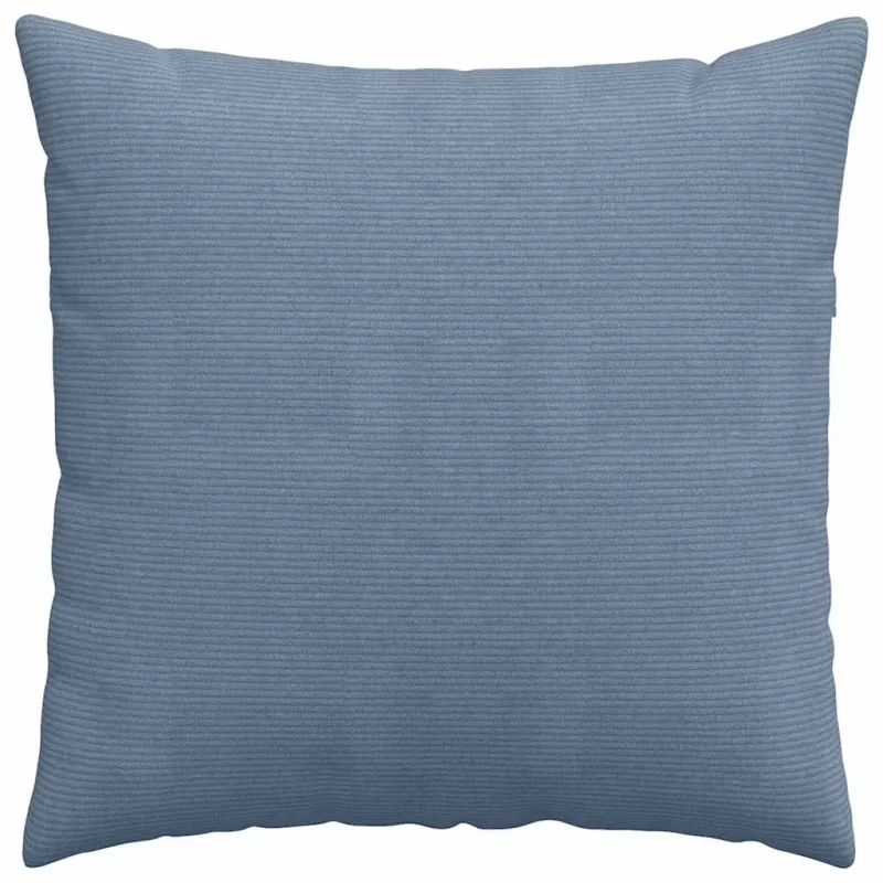 Sofa Pagalvės 2 pcs Mėlyna 80 x 80 cm Kordūrinis audinys