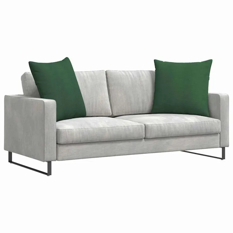 Sofa Pagalvės 2 pcs Tamsiai žalia 80 x 80 cm Kordūrinis audinys