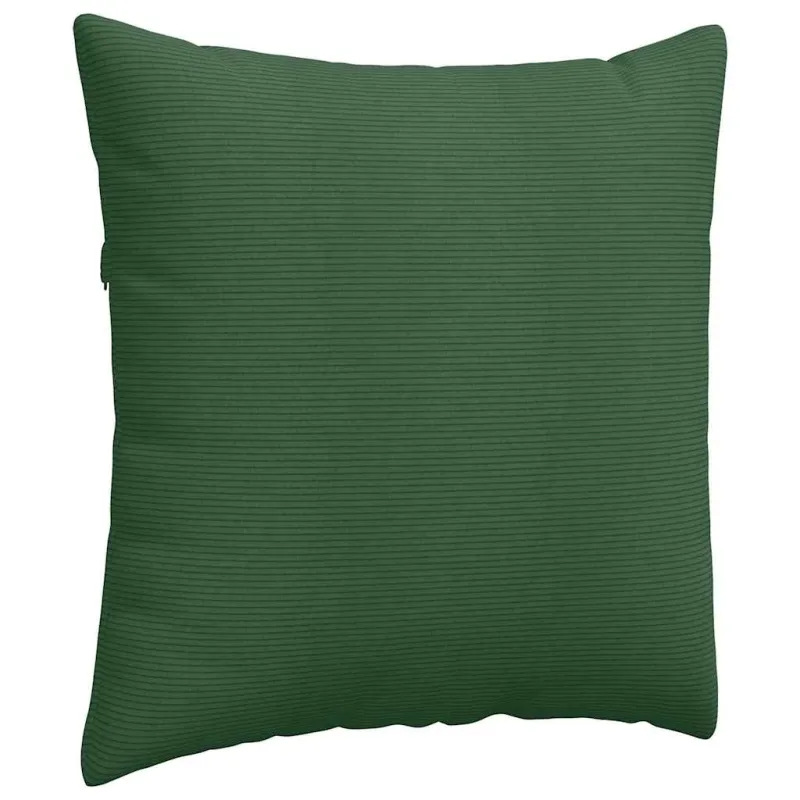 Sofa Pagalvės 2 pcs Tamsiai žalia 80 x 80 cm Kordūrinis audinys