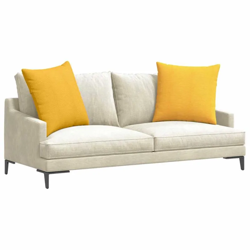 Sofa Pagalvės 2 pcs Šviesi geltona 80 x 80 cm
