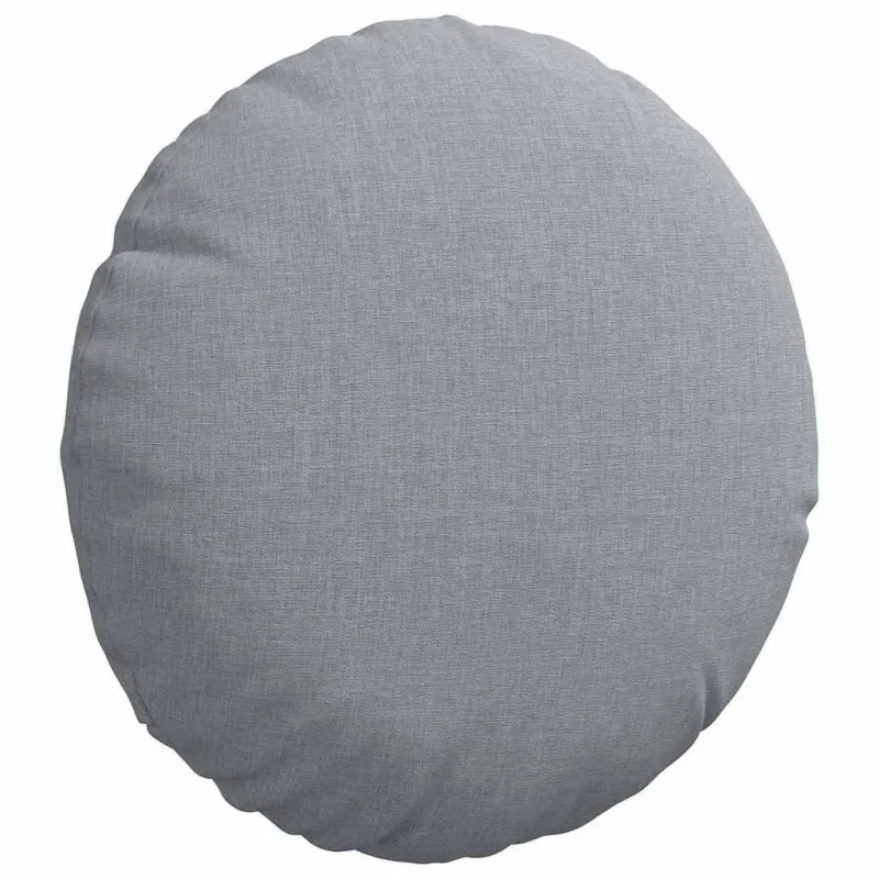 Sėdynių pagalvėlės 2 pcs Šviesiai pilka Ø30 x 13 cm audinys