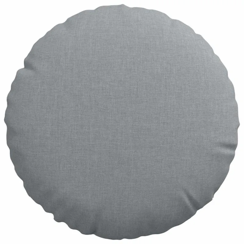 Sėdynių pagalvėlės 2 pcs Šviesiai pilka Ø30 x 13 cm audinys