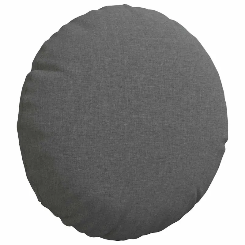 Sėdynių pagalvėlės 2 pcs Tamsiai pilka Ø30 x 13 cm audinys