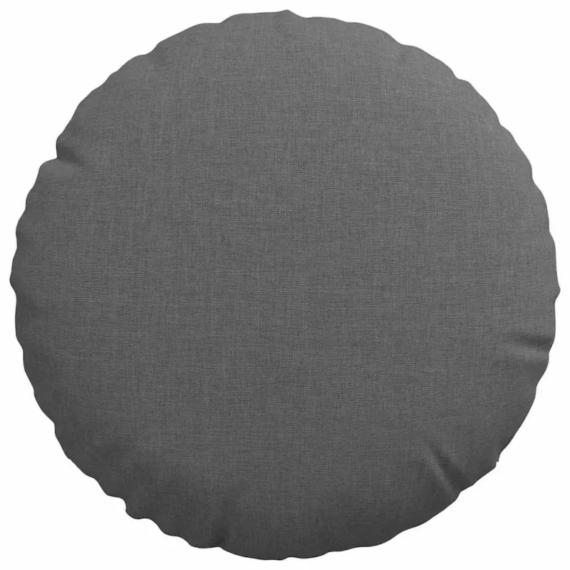 Sėdynių pagalvėlės 2 pcs Tamsiai pilka Ø30 x 13 cm audinys