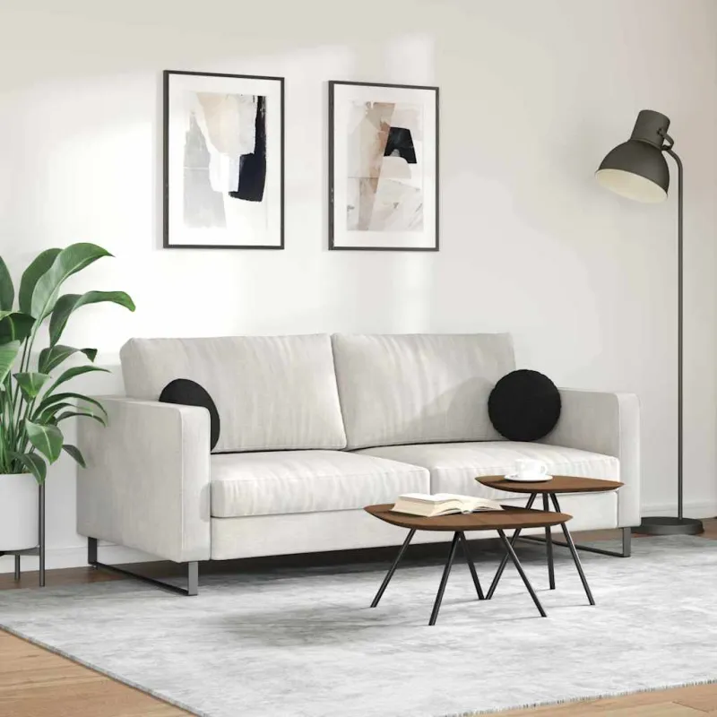Sėdynių pagalvėlės 2 pcs Juoda Ø30 x 13 cm audinys