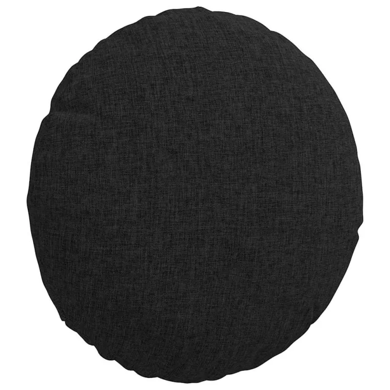 Sėdynių pagalvėlės 2 pcs Juoda Ø30 x 13 cm audinys