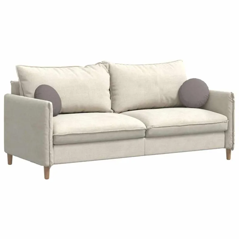 Sėdynių pagalvėlės 2 pcs Taupe Ø30 x 13 cm audinys