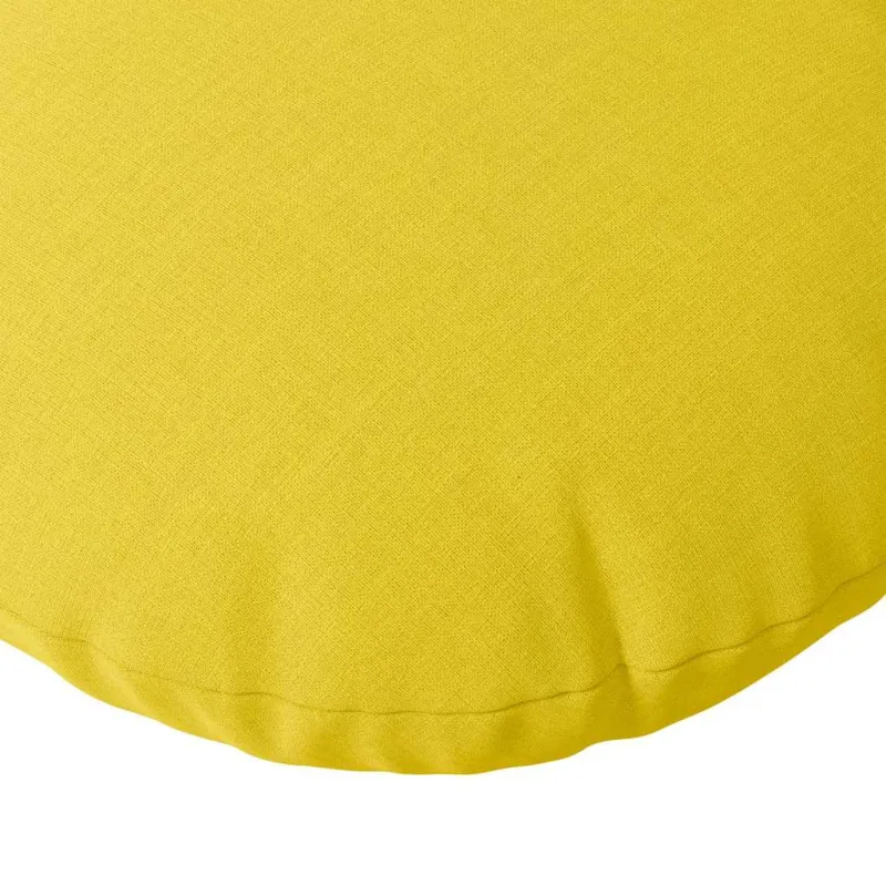 Sėdynių pagalvėlės 2 pcs Šviesi geltona Ø30 x 13 cm audinys