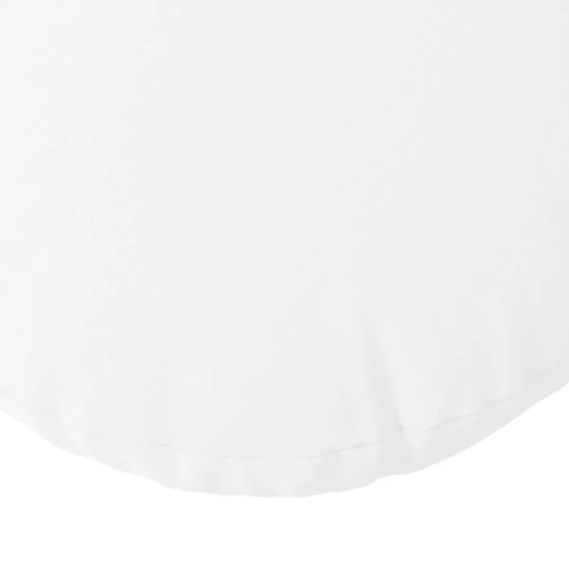 Sėdynių pagalvėlės 2 pcs Balta Ø30 x 13 cm audinys