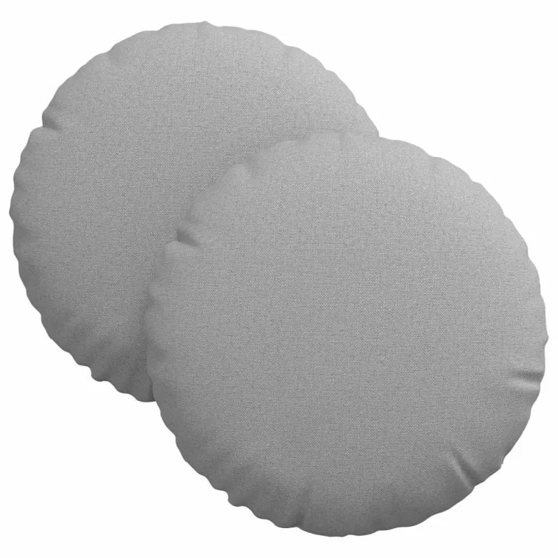 Sėdynių pagalvėlės 2 pcs Debesų pilka Ø30 x 13 cm audinys