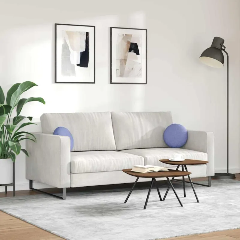 Sėdynių pagalvėlės 2 pcs Džinsinės mėlynos Ø30 x 13 cm audinys