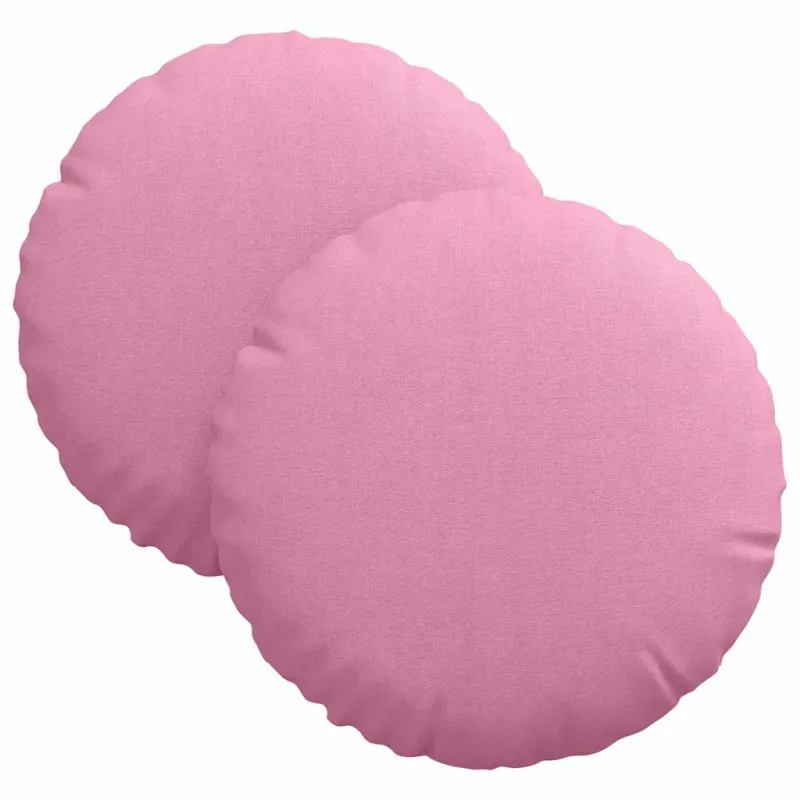 Sėdynių pagalvėlės 2 pcs Rožinė Ø30 x 13 cm audinys