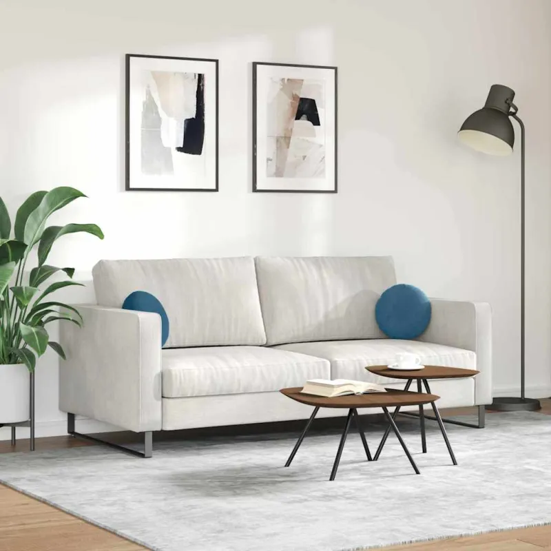 Sėdynių pagalvėlės 2 pcs Mėlyna Ø30 x 13 cm Aksomas