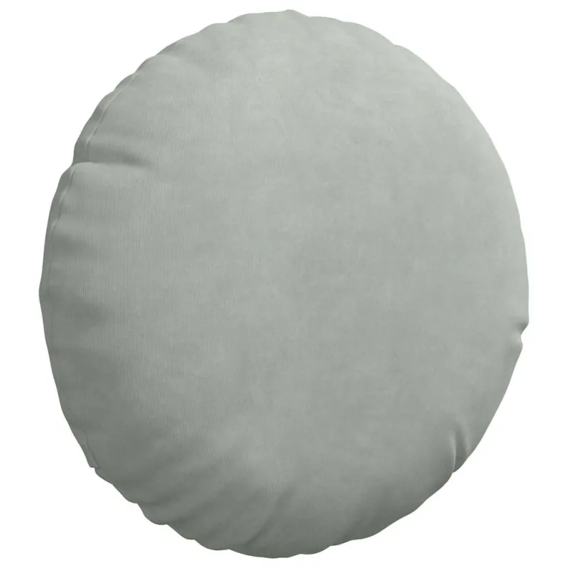Sėdynių pagalvėlės 2 pcs Šviesiai pilka Ø30 x 13 cm Aksomas