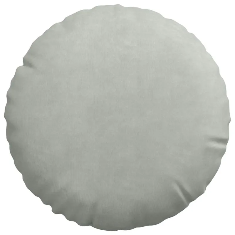 Sėdynių pagalvėlės 2 pcs Šviesiai pilka Ø30 x 13 cm Aksomas