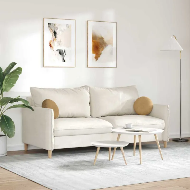 Sėdynių pagalvėlės 2 pcs Ruda Ø30 x 13 cm Aksomas