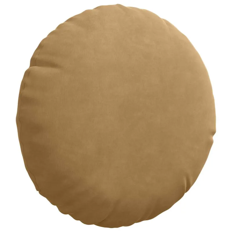 Sėdynių pagalvėlės 2 pcs Ruda Ø30 x 13 cm Aksomas