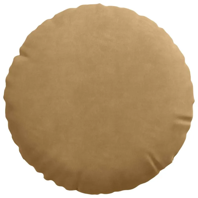Sėdynių pagalvėlės 2 pcs Ruda Ø30 x 13 cm Aksomas