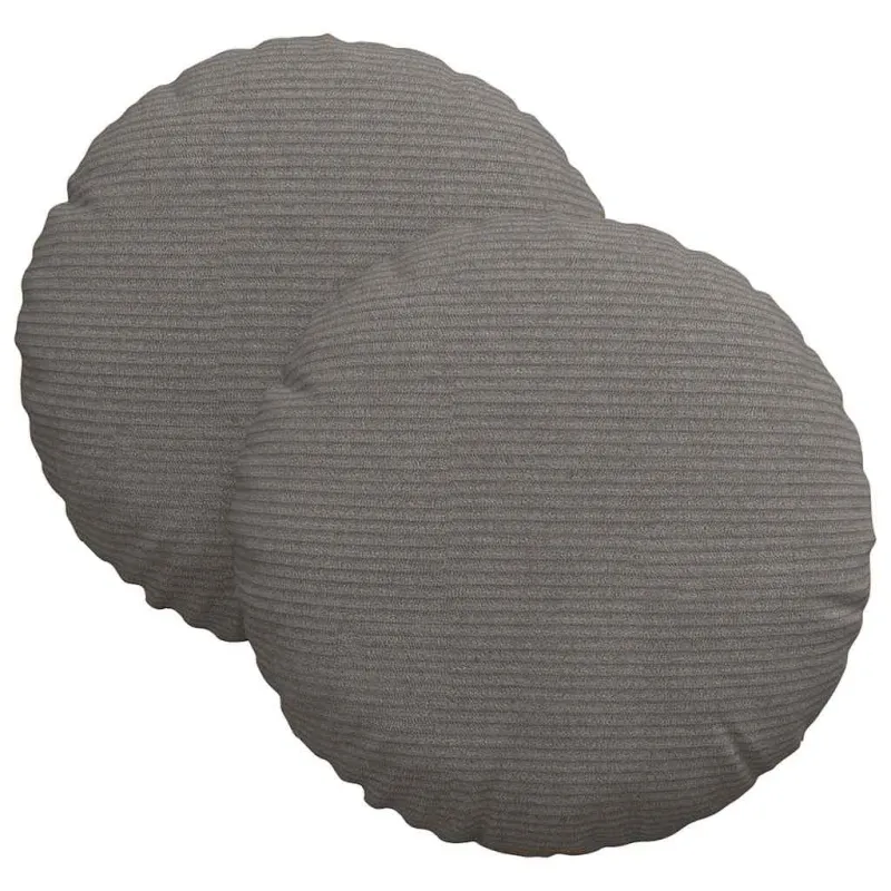 Sėdynių pagalvėlės 2 pcs Šviesiai pilka Ø30 x 13 cm