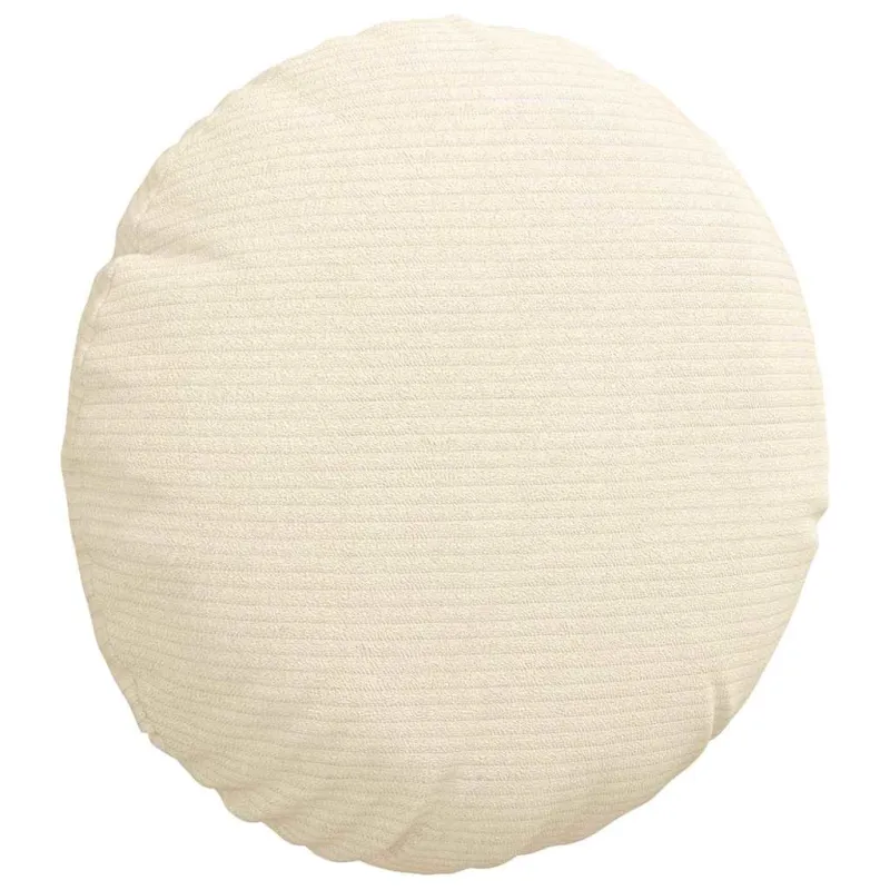 Sėdynių pagalvėlės 2 pcs Kreminė Ø30 x 13 cm Kordūrinis audinys