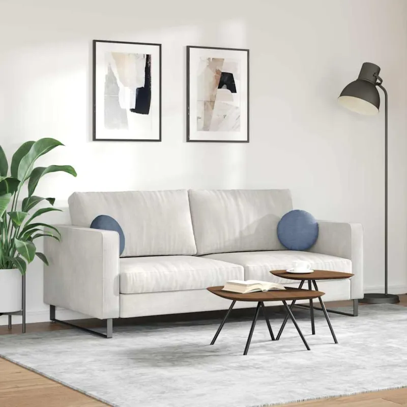 Sėdynių pagalvėlės 2 pcs Mėlyna Ø30 x 13 cm Kordūrinis audinys