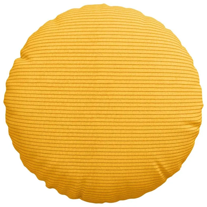 Sėdynių pagalvėlės 2 pcs Šviesi geltona Ø30 x 13 cm